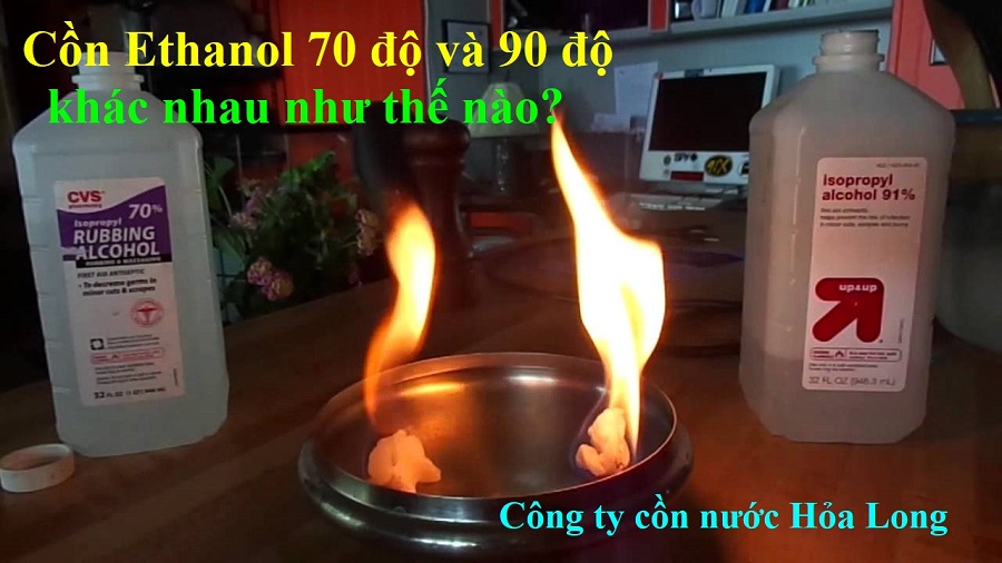 Cồn Ethanol 70 độ và 90 độ khác nhau như thế nào? | Công ty Cồn nước Hỏa Long Alcohol